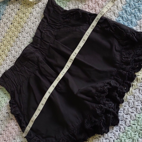 Sea New York Size 8 Kiara Light Black High Rise 100% Cotton Eyelet Shorts - Picture 9 of 16